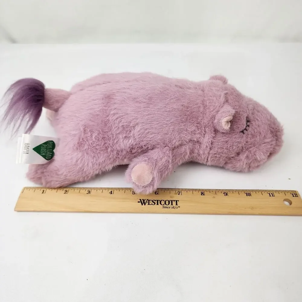 Portland Plush Harper Purple Hippopotamus Plush 12